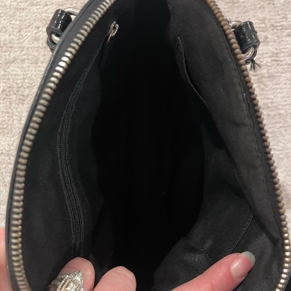 Coach Peyton Cora Glen Plaid Dome Satchel F33319 | Dark Academia Goth Old Money - Picture 6 of 8